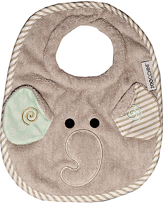 Zoocchini Bavaglino Baby, Ellie l'Elefante - 100% cotone Bavagli Classici