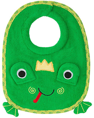 Zoocchini Bavaglino Baby, Flippy la Ranocchia - 100% cotone Bavagli Classici