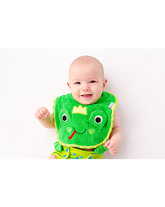 Zoocchini Bavaglino Baby, Flippy la Ranocchia - 100% cotone Bavagli Classici