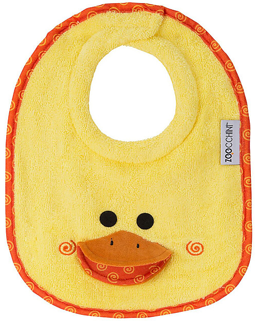 Zoocchini Bavaglino Baby, Puddles l'Anatroccolo - 100% cotone Bavagli Classici