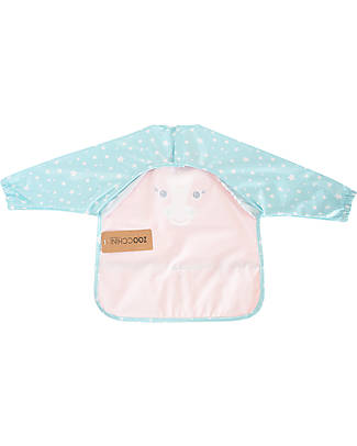 Zoocchini Bavaglio Maniche Lunghe - Art Smock - Allie the Alicorn - Resistente all'Acqua Bavagli con Maniche