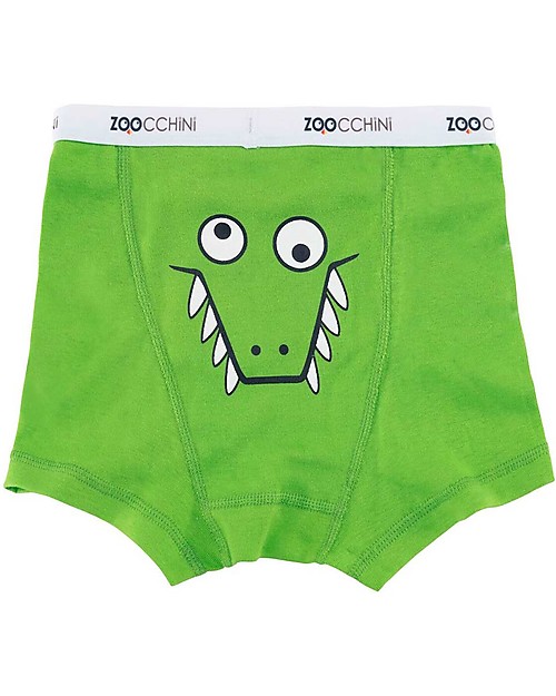 Zoocchini Boxer Bimbo Amici Dentoni - Pacco da 3, 100% cotone bio Slip