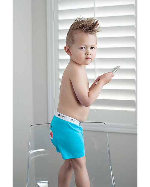 Zoocchini Boxer Bimbo Amici Mostri - Pacco da 3, 100% cotone bio Slip