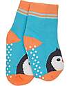 Zoocchini Calzini Antiscivolo Grip+Easy Parker il Pinguino - Pacco da 3 - 0-24 mesi Calzini Antiscivolo