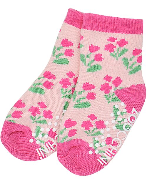 Zoocchini Calzini Antiscivolo Grip+Easy Unity l'Unicorno - Pacco da 3 - 0-24 mesi Calzini Antiscivolo
