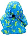 Zoocchini Cappellino Estivo con Falda Lunga Protettiva - UPF 50+ - Aidan l'Alligatore Cappelli Estivi