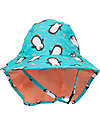 Zoocchini Cappellino Estivo con Falda Lunga Protettiva - UPF 50+ - Parker il Pinguino Cappelli Estivi