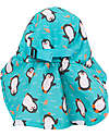 Zoocchini Cappellino Estivo con Falda Lunga Protettiva - UPF 50+ - Parker il Pinguino Cappelli Estivi