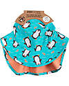 Zoocchini Cappellino Estivo con Falda Lunga Protettiva - UPF 50+ - Parker il Pinguino Cappelli Estivi