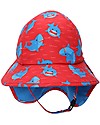 Zoocchini Cappellino Estivo con Falda Lunga Protettiva - UPF 50+ - Squalo Cappelli Estivi