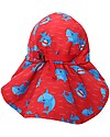 Zoocchini Cappellino Estivo con Falda Lunga Protettiva - UPF 50+ - Squalo Cappelli Estivi