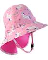 Zoocchini Cappellino Estivo con Falda Lunga Protettiva - UPF 50+ - Una l'Unicorno Cappelli Estivi