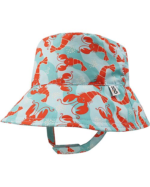 Zoocchini Cappellino Estivo da Pescatore - UPF 50+ - Logan l'Aragosta Cappelli Estivi