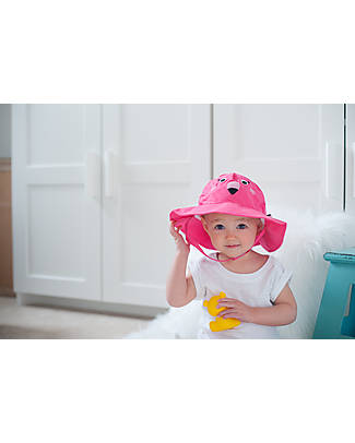 Zoocchini Cappellino Estivo UPF 50 - Fenicottero - Diverte e protegge! Cappelli Estivi