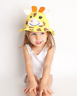 Zoocchini Cappellino Estivo UPF 50, Jaime la Giraffa - Protegge e diverte! Cappelli Estivi