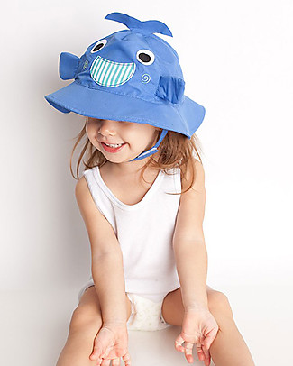 Zoocchini Cappellino Estivo UPF 50, Willie la Balena - Diverte e protegge! Cappelli Estivi