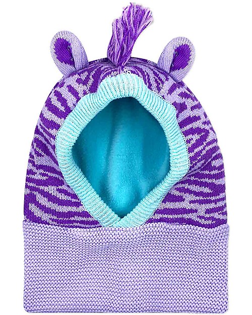Zoocchini Cappello Balaclava Passamontagna - Zebra - Rivestito in pile! Cappelli Invernali