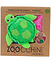 Zoocchini Coperta da Passeggino Giocattolo 2-in-1, Tartaruga - Morbidissimo pile, 69 x 100 cm Accessori Vari