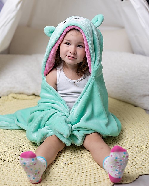 Zoocchini Copertina da Indossare - Cerbiatto- Con cappuccio e guantini! Swaddle di Mussola