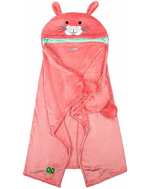 Zoocchini Copertina da Indossare - Coniglio - Con cappuccio e guantini! Swaddle di Mussola