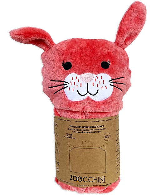 Zoocchini Copertina da Indossare - Coniglio - Con cappuccio e guantini! Swaddle di Mussola