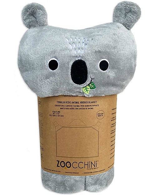 Zoocchini Copertina da Indossare - Koala - Con cappuccio e guantini! Swaddle di Mussola