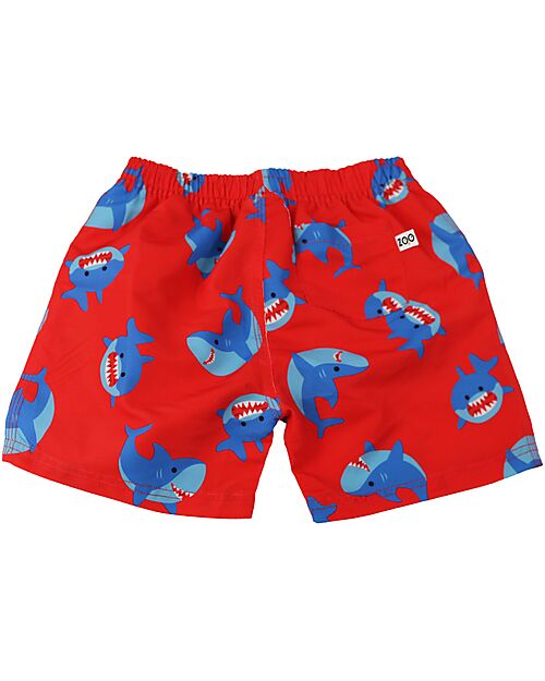 Zoocchini Costume da Bagno a Pantaloncino - Tessuto Traspirante - Sherman lo Squalo - UPF 50+ Boxer Mare