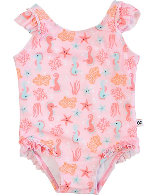 Zoocchini Costume Intero con Volant per Neonato - Sally il Cavalluccio Marino Costumi Interi