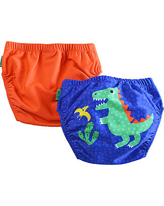 Zoocchini Costumino Contenitivo - Devin il Dinosauro - Pacco da 2 Costumi Contenitivi