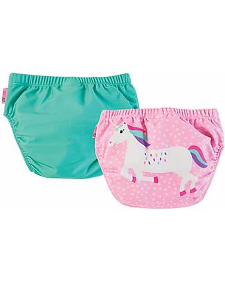 Zoocchini Costumino Contenitivo - Una l'Unicorno - Pacco da 2 Costumi Contenitivi