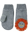 Zoocchini Guanti Baby Knit Mittens, Leo il Leone -  Rivestiti in Caldo Pile! Guanti