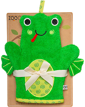 Zoocchini Guanto da Bagno, Flippy la Ranocchia - 100% cotone Accappatoi e Asciugamani