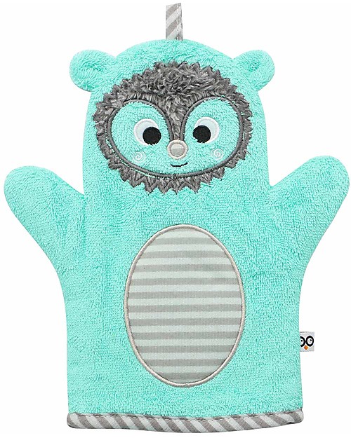 Zoocchini Guanto da Bagno - Riccio - 100% Cotone Guanti da Bagno