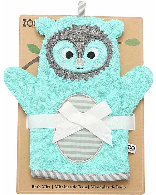 Zoocchini Guanto da Bagno - Riccio - 100% Cotone Guanti da Bagno