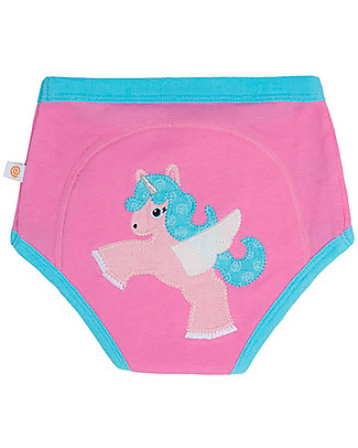 Zoocchini Mutandina Imbottita da Apprendimento, Allie Unicorno - 100% Cotone Biologico Slip