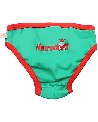 Zoocchini Mutandine Bambino Giorni della settimana - Pacco da 7 - 100% Cotone organico Mutandine da Apprendimento
