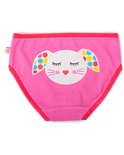 Zoocchini Mutandine Bimba, Amici Animali Calypso - Pacco da 3, 100% cotone bio Slip