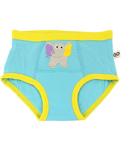 Zoocchini Mutandine Imbottite da Apprendimento - Amici dello Zoo - Bimba - Pacco da 3 - 100% Cotone organico Slip