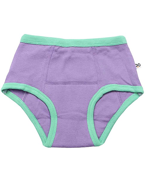 Zoocchini Mutandine Imbottite da  Apprendimento - Ballerine - Bimba - Pacco da 3 - 100% Cotone organico Slip