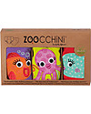 Zoocchini Mutandine Imbottite da Apprendimento Bimba, Amici dell'Oceano - Pacco da 3 - 100% cotone bio Slip