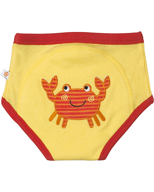 Zoocchini Mutandine Imbottite da Apprendimento Bimbo, Amici dell'Oceano - Pacco da 3 - 100% cotone bio Slip