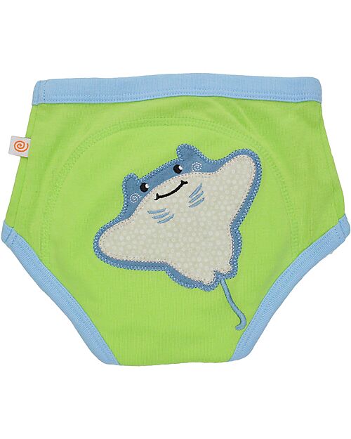 Zoocchini Mutandine Imbottite da Apprendimento Equipaggio di Mare, Bimbo - Pacco da 3 - 100% cotone bio Slip
