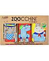 Zoocchini Mutandine Imbottite da Apprendimento - Maritime Mates - Bimbo - Pacco da 3 - 100% Cotone Bio Slip