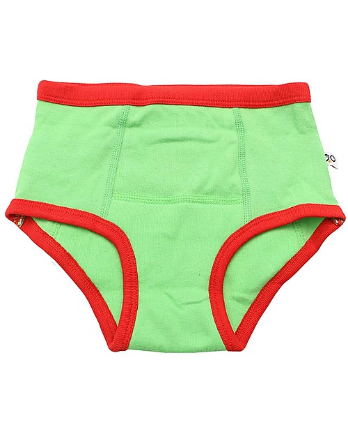 Zoocchini Mutandine Imbottite da  Apprendimento - Pirati - Bimbo - Pacco da 3 - 100% Cotone organico Slip