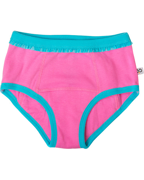 Zoocchini Mutandine Imbottite da Apprendimento Safari Bimba - Pacco da 3 - 100% cotone bio Slip