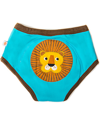 Zoocchini Mutandine Imbottite da Apprendimento Safari, Bimbo - Pacco da 3 - 100% cotone bio Slip