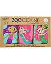 Zoocchini Mutandine Imbottite da Apprendimento Sirene, Bimba - Pacco da 3 - 100% cotone bio Slip