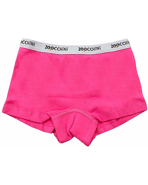 Zoocchini Mutandine Pantaloncino Bimba - Flower Power - Pacco da 3 - 100% Cotone Bio Slip