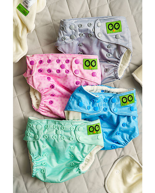 Zoocchini Pannolino Lavabile - Koala - 2 Inserti Assorbenti Inclusi - 3-16 kg Pannolini Lavabili