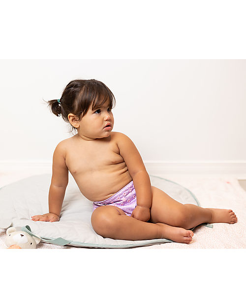 Zoocchini Pannolino Lavabile - Sirenetta - 2 Inserti Assorbenti Inclusi - 3-16 kg Pannolini Lavabili